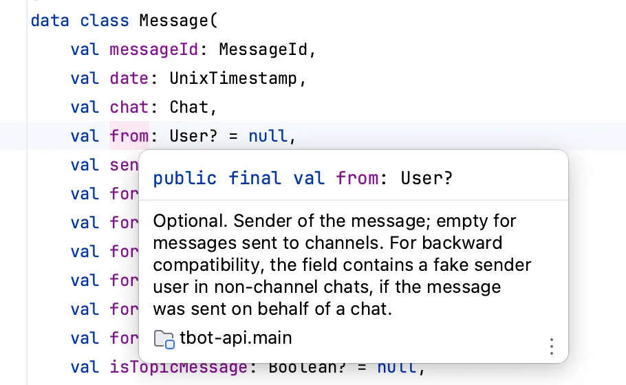 Data types kdocs